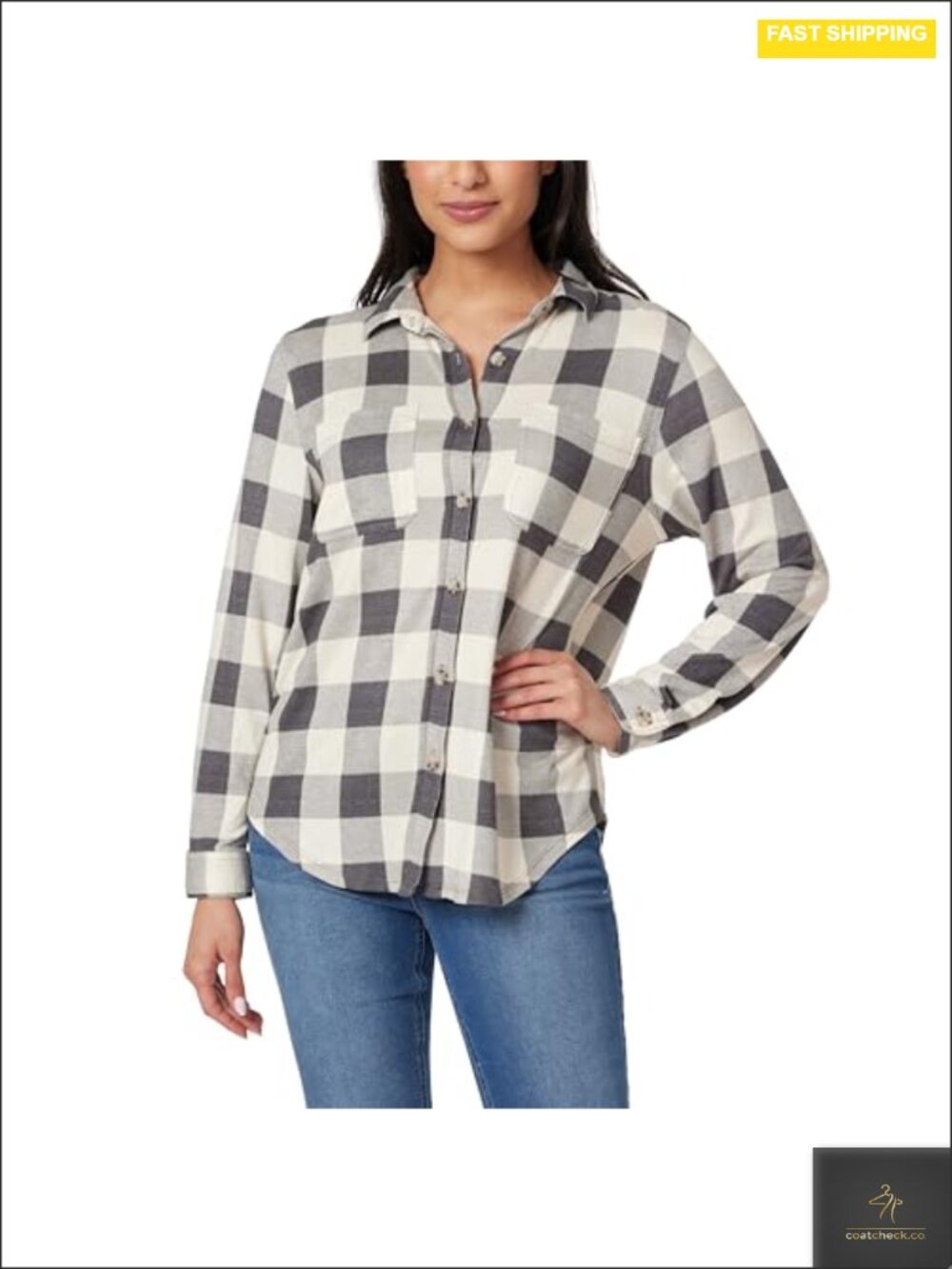 Button Up Brushed Luxe Shirt - Long Sleeve Blouse